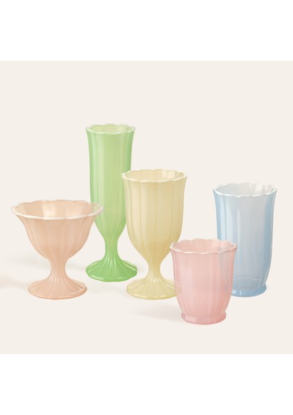 Loess Cam Kadeh 330 ml Sarı