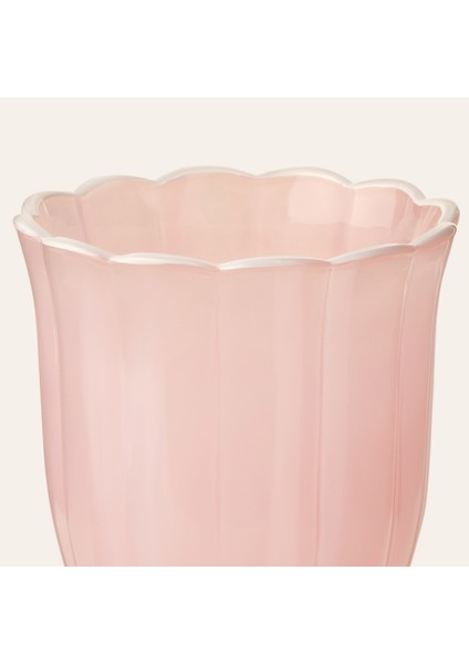 Loess Cam Su Bardağı 380 ml Pembe