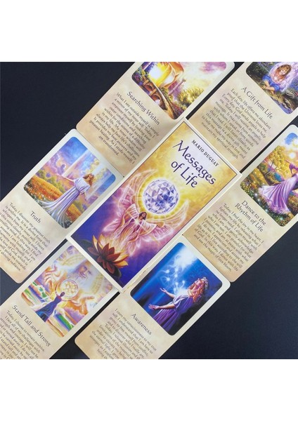 TT179 Stili Yaşamın Mesajları Rehberlik Tarot Oracle Kartları, Renklerin Büyü ve Umudun Olağanüstü Bir Dünyasına Girin Masa Oyunu (Yurt Dışından)