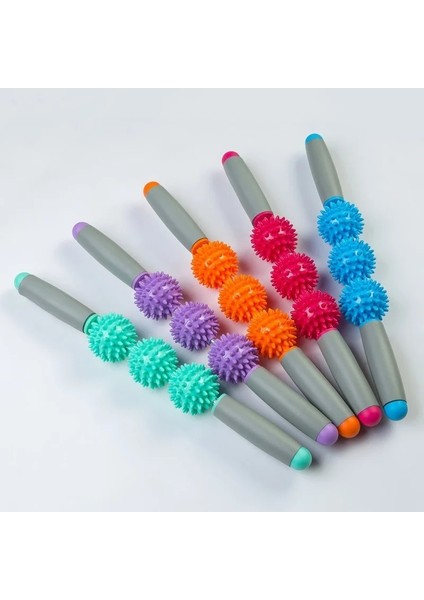 Bordo Tarzı Masaj Silindiri Yoga Çubuğu Vücut Masajı Relax Aracı Kas Spor Salonu Silindiri ile Legback T Için 3 Noktalı Dikenli Top (Yurt Dışından) fırsatları