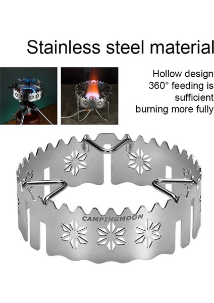 6 Stili Ayarla Taşınabilir Soba Rafı Kamp Sobası Standı Braketi Tutucu Soba Desteği Sırt Çantasıyla Kamp Yapmak Için Kamp Balıkçılığı Barbekü Garde (Yurt Dışından)