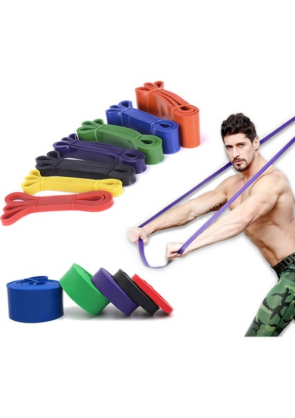 Sarı Stil Doğal Lateks Direnç Bantları Unisex Ev Gym Egzersiz Egzersiz Fitness Ekipmanları Eğitim Genişletici Için Elastik Kauçuk Döngü Bant (Yurt Dışından)