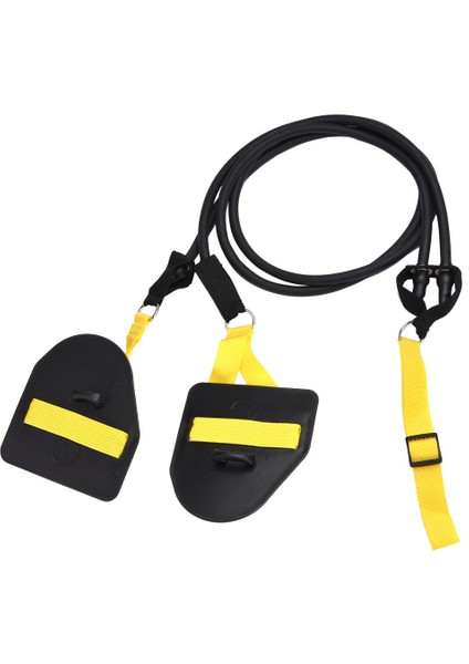 Sarı Stil Yüzme Direnci Bandı Arazi Simülasyonu Yüzme Kol Egzersizi Esneklik Lateks Çekme Halatı Fitness El Perdeli Kürek Çanta ile Dövme (Yurt Dışından) indirimleri