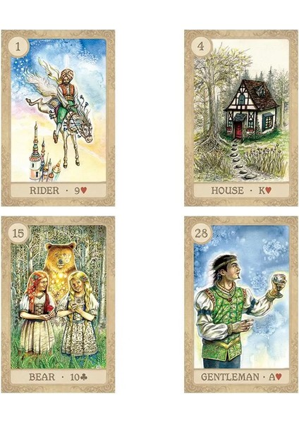 38 Adet Tarzı Masa Oyunu Masal Lenormand Kartları ve Kılavuz Kitap Güverte Partisi Oyun Oynamak Kader Kehanet Kartları (Yurt Dışından) fırsatları