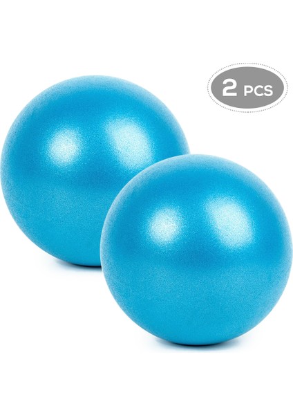 Mavi 2 Adet Tarzı 25CM Ort Yoga Topları Fitness Topu Spor Salonu Dengesi Patlamaya Karşı Kalın Stabilite Topu Mlates Barre Fiziksel Top (Yurt Dışından)