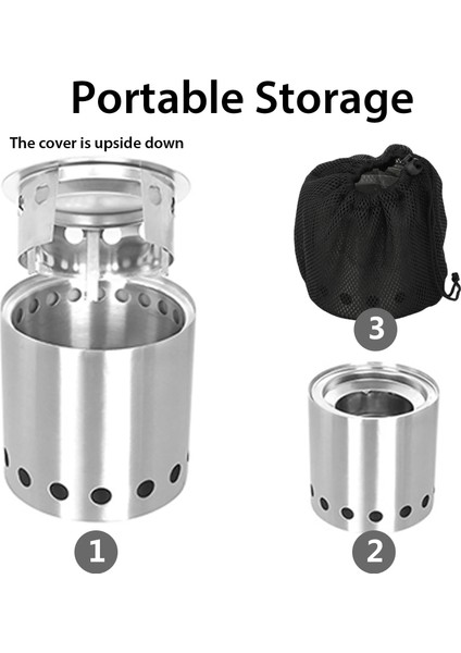 No.3 Tarzı Şenlik Ateşi Ateş Çukuru Ahşap Soba Paslanmaz Çelik Kamp Sobası Taşınabilir Kış Isıtma Sobası Pratik Açık (Yurt Dışından) fırsatları