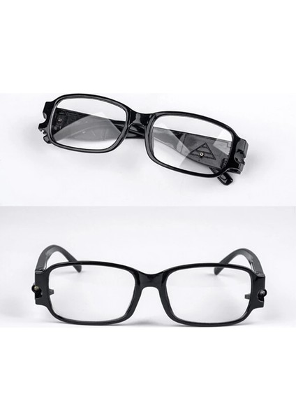 No.2 Tarzı LED Büyüteçli Unisex Çok Güçlü Okuma Gözlükleri Işıklı Gözlükler (Yurt Dışından)