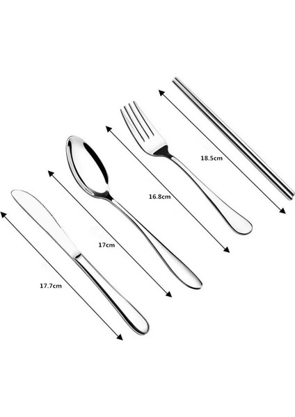 Siyah Stil Et Paslanmaz Çelik Çatal Bıçak Takımları Açık Kamp Sofra Takımı Seti Çatalkaşıkbıçakchopsticks Cep Gereçleri Sofra Takımı (Yurt Dışından) fiyatları