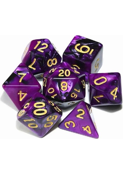 No.9 Tarzı 7pcslot Reçine Çok Yönlü Zar D4 D6 D8 D10 D% D12 D20 Oyunları Zar Dnd Masa Üstü Rpg Oyunları Için Düzensiz Zar Masa Oyunu Zar (Yurt Dışından)