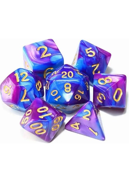 No.9 Tarzı 7pcslot Reçine Çok Yönlü Zar D4 D6 D8 D10 D% D12 D20 Oyunları Zar Dnd Masa Üstü Rpg Oyunları Için Düzensiz Zar Masa Oyunu Zar (Yurt Dışından)