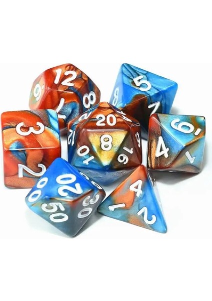 No.9 Tarzı 7pcslot Reçine Çok Yönlü Zar D4 D6 D8 D10 D% D12 D20 Oyunları Zar Dnd Masa Üstü Rpg Oyunları Için Düzensiz Zar Masa Oyunu Zar (Yurt Dışından)