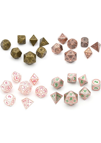 E Stili Zindanlar ve Dragon Için Siyah Çantalı Metal Zar Dnd Rpg Mtg Oyunları D4 D6 D8 D10 D% D12 D20 (Yurt Dışından) fırsatları