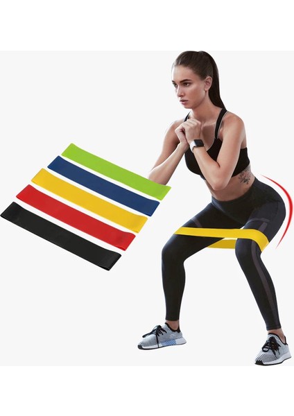 Mavi-1 Adet Tarzı Fitness Için 5 Adet Lastik Bantlar Elastik Fitness Lastik Bantlar Jimnastik Için Elastik Direnç Bantları Spor Salonu Ekipmanları Genişletici (Yurt Dışından)