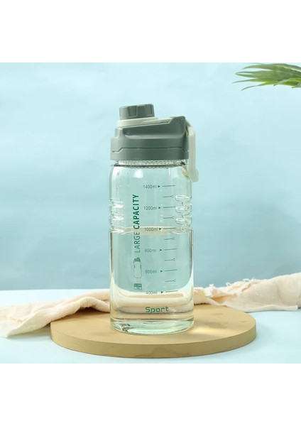 F 1700ML Style Yetişkin L Pp + Pc Spor Filtre Kapaklı Şişe Hassas Ölçekli Taşınabilir Saplı Plastik Sızdırmaz Silindirik Su Bardağı (Yurt Dışından) modelleri