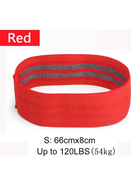 Kırmızı S 66X8CM Stili Kaymaz Spor Döngüsü Ganimet Kalça Çemberi Direnç Bantları Ev Pilates Elastik Eğitim Kauçuk Pamuk Egzersiz Yoga Kemeri Egzersizi (Yurt Dışından)