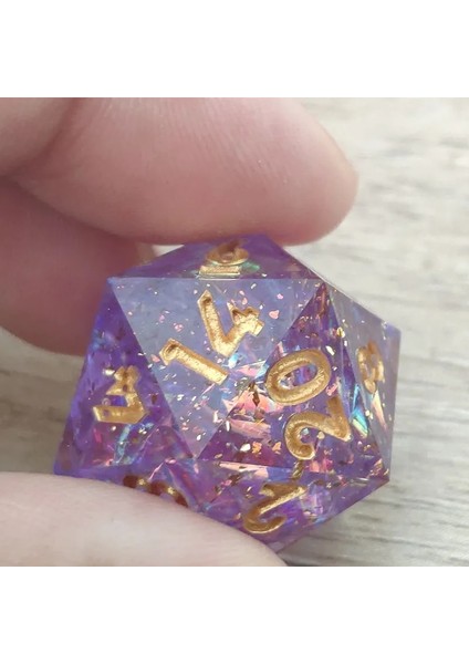 Galaxy Mor D20 Stili D&d Zar Seti Galaxy Mor Keskin Reçine Zar Çokyüzlü Zar Seti Mini Planet Glitter Zar D6 D20 Rpg Zar Oyunları Zar Paketi Seti Dnd (Yurt Dışından)