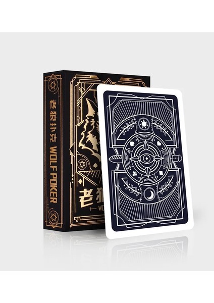 1 Kutu Stili Setlerlot Kurt Adamlar Poker Kartı Sıcak Damgalama Işlemi Mavi Çekirdekli Kağıt Destesi Kartları Iskambil Kartları Masa Oyunu Seyahat Oyunları (Yurt Dışından)