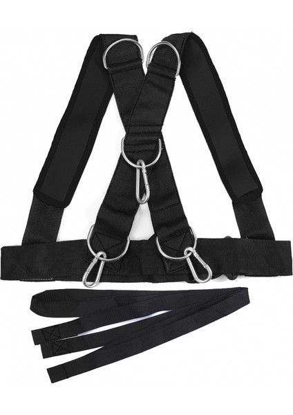 Siyah Stil Hız Koşu Eğitim Askıları Kızak Omuz Ağırlık Rulman Yelek Güç Gücü Koşum Direnci Eğitmen Ev Gym Fitness (Yurt Dışından)