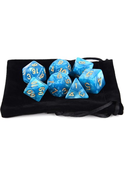 PD126B Stili Et Dnd Masa Oyunları Için Çokyüzlü Zar Seti Rpg Mtg D4 D6 D8 D10 D% D12 D20 (Yurt Dışından)