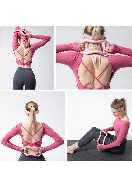 Siyah Stil 5 Adet Yoga Topu Sihirli Yüzük Pilates Daire Egzersiz Ekipmanları Egzersiz Fitness Eğitimi Direnç Destek Aracı Streç Bant Spor Salonu (Yurt Dışından) fırsatları