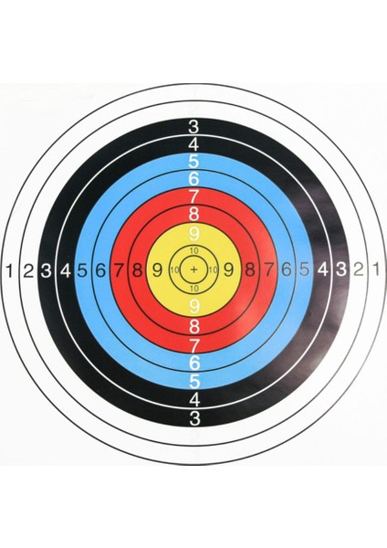 * 40CM Okçuluk Hedef Kağıdı Standart Halka Dart Tahtası Dart Hedefleri Ölçer Çekim Hedef Kağıdı Dart Eğitim Aksesuarları (Yurt Dışından)