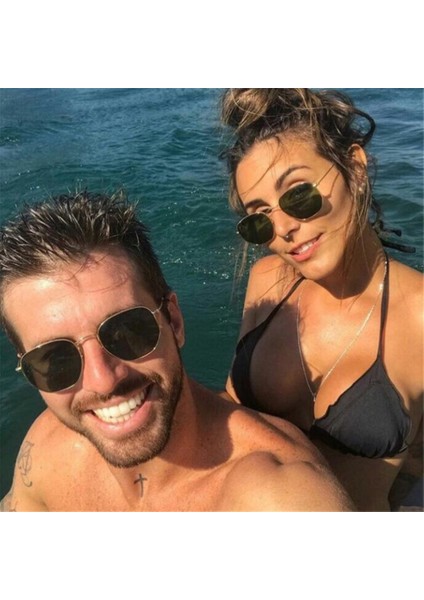 Altın-Sarı Tarzı 2021 Vintage Güneş Gözlüğü Erkekler Kare Metal Çerçeve Güneş Gözlüğü Pilot Ayna Klasik Retro Güneş Gözlükleri Kadınlar Lüks Yaz Gözlük (Yurt Dışından) modelleri