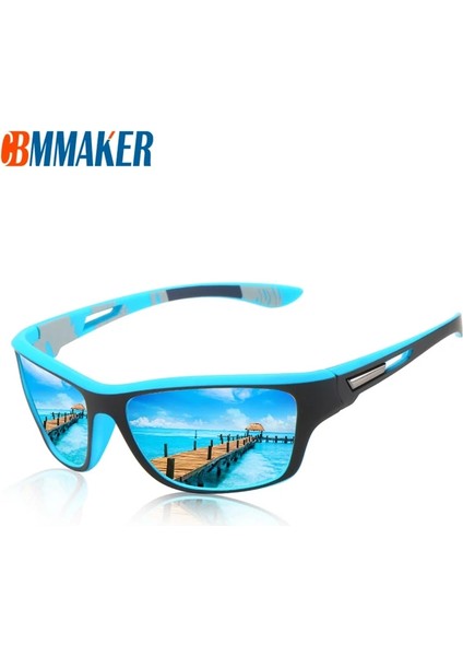 Gök Mavisi Tarzı Yeni Bisiklet Gözlük Erkek Güneş Gözlüğü Erkekler Için Doğa Sporları Rüzgar Geçirmez Bisiklet Polarize Kum Gözlüğü Güneş Gözlüğü Uv Koruması (Yurt Dışından) fırsatları