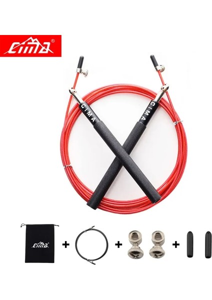 Siyah Stil Profesyonel Atlama Ipi Crossfit Çelik Tel Hız Atlama Ipi Spor Salonu Fitness Spor Eğitimi Için Atlama Ipleri Cima Taşıma Çantası (Yurt Dışından) fırsatları