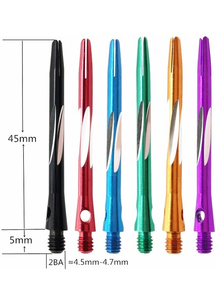 Altın 6 Adet Tarzı 6 Adet Alüminyum Dart Milleri Profesyonel Dart Aksesuarları Için 2ba Iyi Kapalı Dart Tahtası Oyunları (Yurt Dışından)
