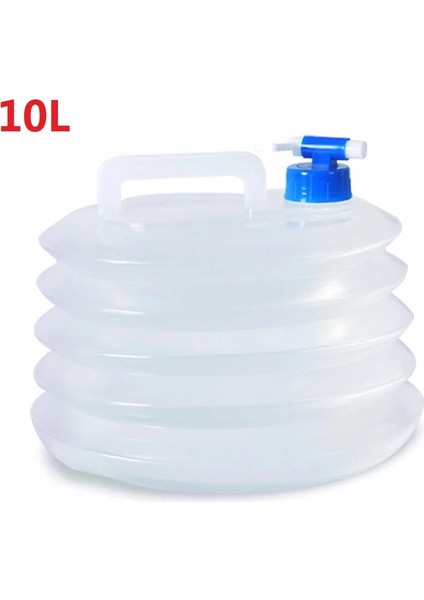 10L Tarzı Ll Kapasiteli Açık Su Konteyner Su Deposu Taşınabilir Sürüş Su Kovası Konteyner Kamp Yürüyüşü Için Musluklu (Yurt Dışından)