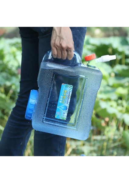 10L Tarzı Ll Kapasiteli Açık Su Konteyner Su Deposu Taşınabilir Sürüş Su Kovası Konteyner Kamp Yürüyüşü Için Musluklu (Yurt Dışından) fiyatları