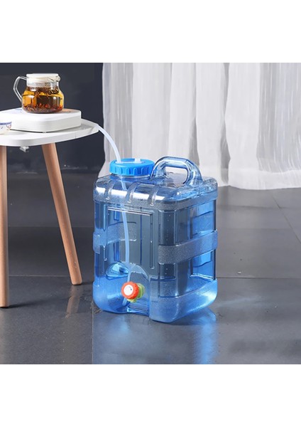 10L Tarzı Ll Kapasiteli Açık Su Konteyner Su Deposu Taşınabilir Sürüş Su Kovası Konteyner Kamp Yürüyüşü Için Musluklu (Yurt Dışından) modelleri