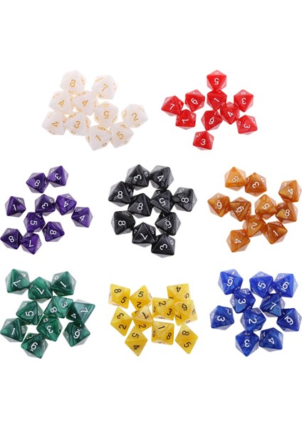 Mor 1.6cm Tarzı Ded Zar D8 Zindanlar ve Ejderhalar Için Çokyüzlü Zar Oyunu Zar (Yurt Dışından) modelleri