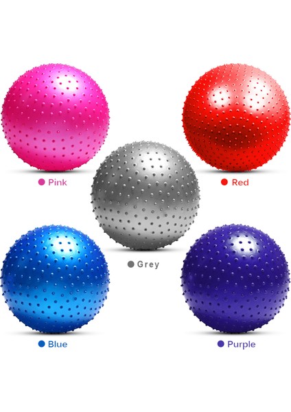 65CM Gri Stil 55CMCMCMCM Nokta Masaj Topu Pompalı Yoga Topu Kirpi Fitness Topları Fitball Pilates Denge Eğitimi Spor Gym (Yurt Dışından) modelleri