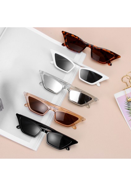 No.12 Tarzı Yaz Moda Kadınlar Vintage Kedi Göz Güneş Gözlüğü Küçük Çerçeve UV400 Güneş Shades Gözlük Sokak Gözlük Bisiklet Açık Güneş Gözlüğü (Yurt Dışından) fırsatları