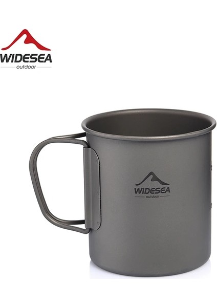 375 ml Stil Widesea Kamp Kupa Titanyum Bardak Turist Sofra Gereçleri Ekipmanları Açık Tencere Yürüyüş Mutfak Seyahat Pişirme Seti (Yurt Dışından) fırsatları