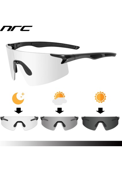 No.11 Stili Çok Nrc 3 Lens UV400 Bisiklet Güneş Gözlüğü TR90 Spor Bisiklet Gözlük Mtb Dağ Bisikleti Balıkçılık Yürüyüş Binme Gözlük Erkekler Kadınlar Için (Yurt Dışından)
