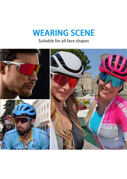 No.11 Stili Çok Nrc 3 Lens UV400 Bisiklet Güneş Gözlüğü TR90 Spor Bisiklet Gözlük Mtb Dağ Bisikleti Balıkçılık Yürüyüş Binme Gözlük Erkekler Kadınlar Için (Yurt Dışından)