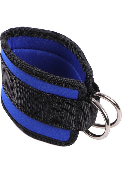 Mavi Stil 1 Adet Çift D-Halka Ayak Bileği Kayışı Dayanıklı Bant Spor Neopren Yastıklı Ayak Desteği Spor Salonu Uyluk Bacak Ayak Bileği Manşetleri Vücut Geliştirme (Yurt Dışından)