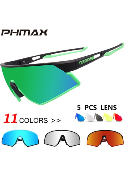 Renkler 3 Stil Phmax Ultralight Bisiklet Gözlükleri Polarize 5 Lens Doğa Sporları Mtb Bisiklet Gözlükleri Erkek&kadın Bisiklet Güneş Gözlüğü Gözlük Gözlük (Yurt Dışından) fiyatları