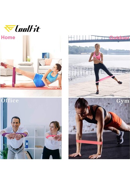 5 Adet Bant Stili Coolfit Yoga Elastik Direnç Bantları Egzersiz Ekipmanları Kapalı Alan Eğitimi Fitness Sakız Egzersiz Direnci Spor Lastik Döngü Bantları (Yurt Dışından) fırsatları