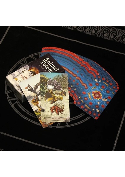 B Tarzı 2022 Yeni Tasarım Yaratıcı Hayvan Tarot Etkileşimli Masaüstü Oracle Kartı Tarot Güverte Tam Ingilizce Versiyonu Masa Oyunu Hediye (Yurt Dışından) fırsatları
