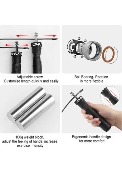 Çanta Tarzı Yok Crossfit Fitness Atlama Ipi Atlama Hızı Ağırlıklı Atlama Ipleri Profesyonel Ip Atlama Ipi Seti Demir Blok ile Yedek Iptüp (Yurt Dışından) fiyatları