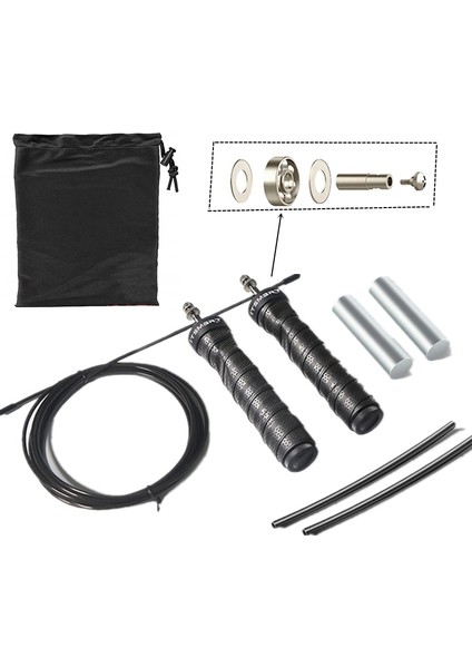 Çanta Tarzı Yok Crossfit Fitness Atlama Ipi Atlama Hızı Ağırlıklı Atlama Ipleri Profesyonel Ip Atlama Ipi Seti Demir Blok ile Yedek Iptüp (Yurt Dışından) fırsatları