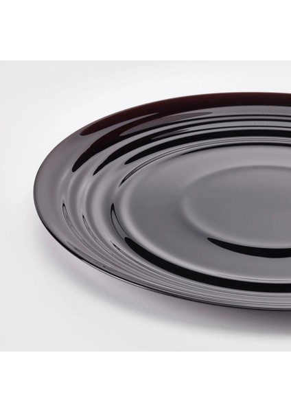 Akdeniz Nätbarb Siyah Renk Temperli 24 cm Tabak 6 Adet Servis Tatlı Pasta Tabağı fırsatları