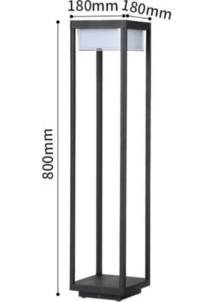60 Watt Solar Alüminyum Bollard Aydınlatma Armatürü indirimleri