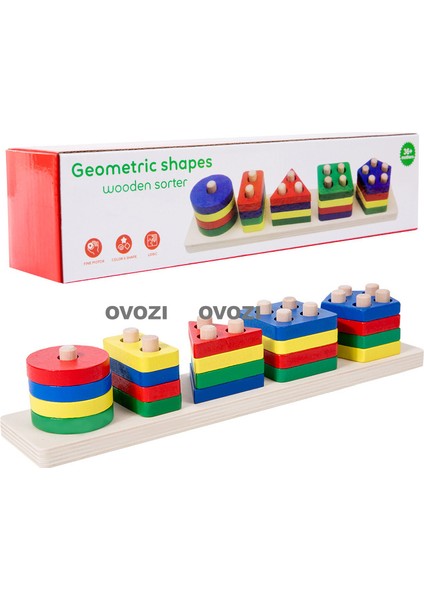 Ahşap Yapı Taşı Oyuncakları Bebek Erken Öğrenme Aydınlanma Eğitici Oyuncaklar (Yurt Dışından)