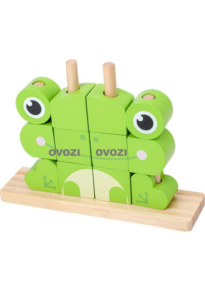 Ahşap Yapı Taşı Oyuncakları Bebek Erken Öğrenme Aydınlanma Eğitici Oyuncaklar (Yurt Dışından)