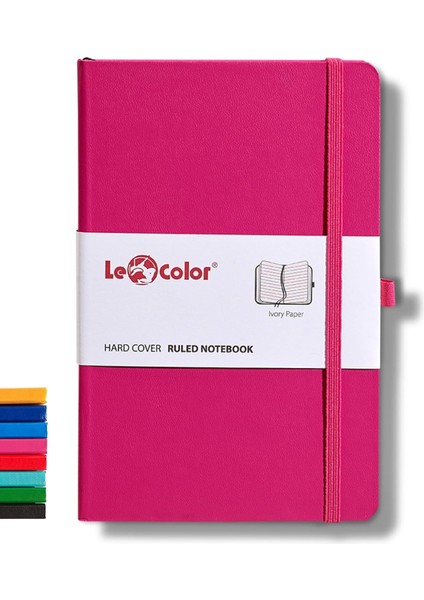 Color Tarihsiz Klasik Defter Rec Note 13X21 Çizgili Pembe