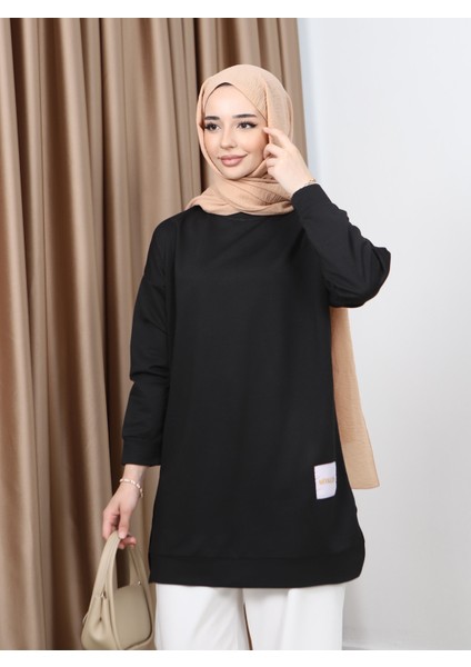Yazlık Kadın Tesettür Bisiklet Yaka Terletmeyen Penye Kumaş Tunik